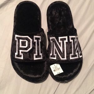 Pink slipper sandals